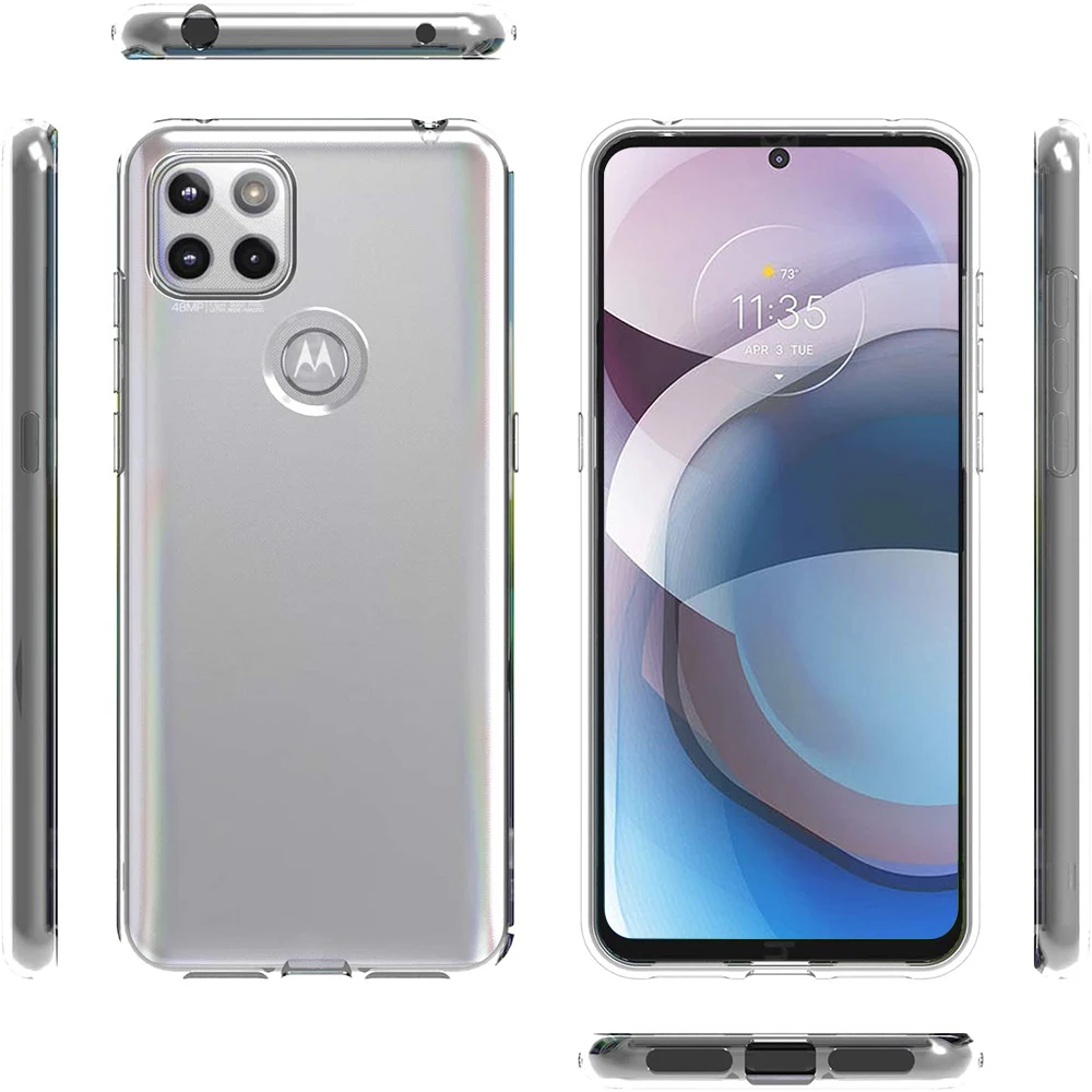 ultrathin phone back funda for motorola moto one 5g ace full cover case soft tpu bags for moto one 5g ace free global shipping