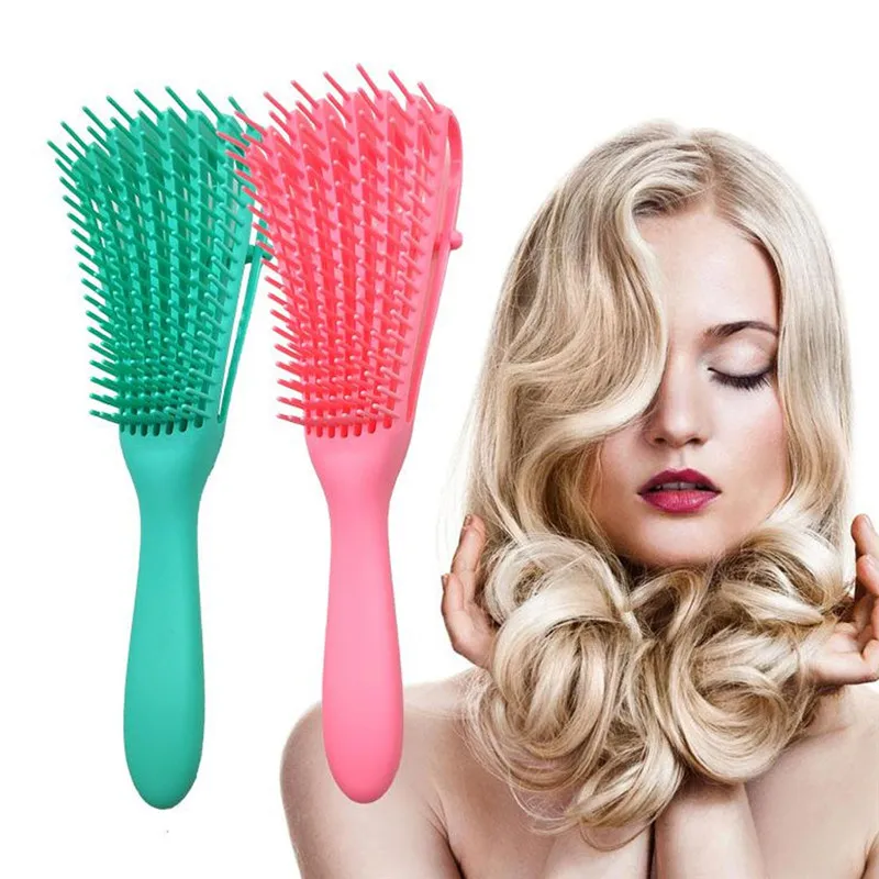 

Scalp Massage Comb Hair Brush Women Detangle Hairbrush Anti-tie Knot Professional Hair Brush Octopus Type Comb Hairstyle Tools