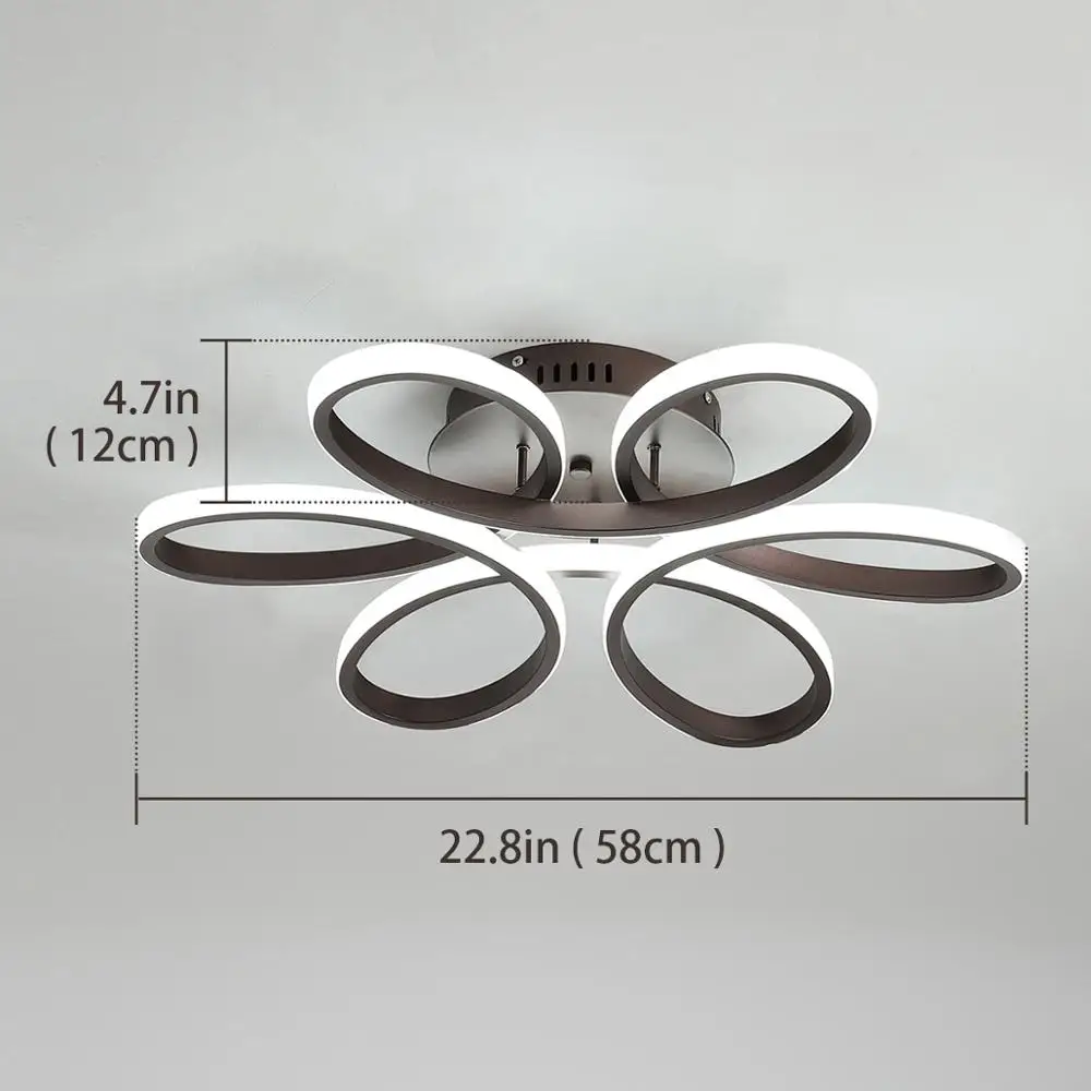 

Ganeed Modern LED Acrylic Ceiling Light Interior Lamp Flush Mount Fixture for Living Dinging Room Loft Home Bedroom Kitchen