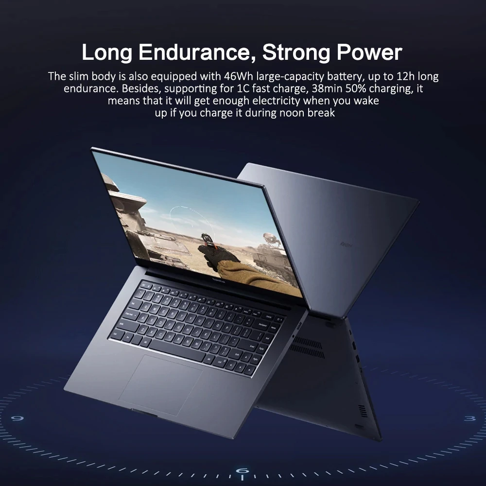 Ноутбук Xiaomi Mi RedmiBook 16 1 дюйма AMD Ryzen 4500U 4700U 8G/16G DDR4 512 Гб SSD Windows 10 ультратонкий ноутбук