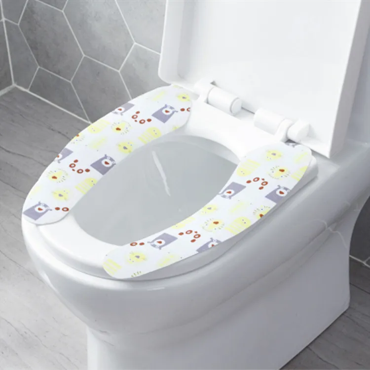 1 пара чехол для сиденья унитаза мягкая WC вставка для унитаза подушка для сиденья моющаяся ванная комната грелка Крышка для сиденья коврик для унитаза липкий коврик для сиденья