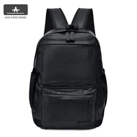 2021 backpack men pu leather luxury 15 6 fashion large backpacks male masculina casual shoulder bags mochila de cuero hombre