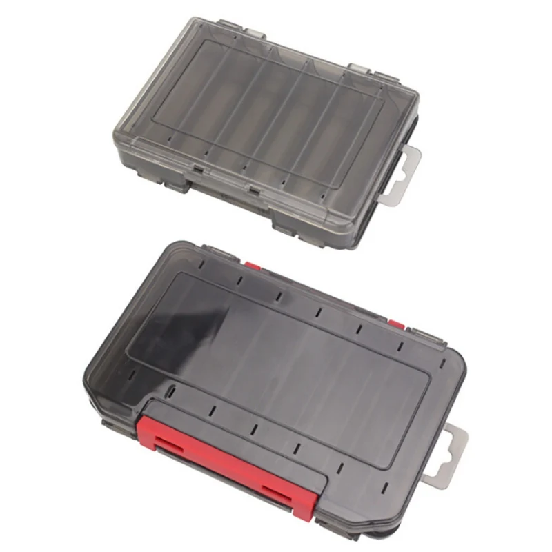 

Fishing Lure Boxes Tackle Box Double-decker Sub-bait Box Portable Bait Fishing Gear Storage Double Sided Box Tackle