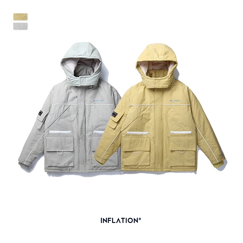 Мужская зимняя куртка с капюшоном и хлопковой подкладкой уличная одежда мужские