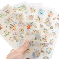 cute animal stickers series creative girl stickers diy sticker stationery phone album scrapbooking office school supplies