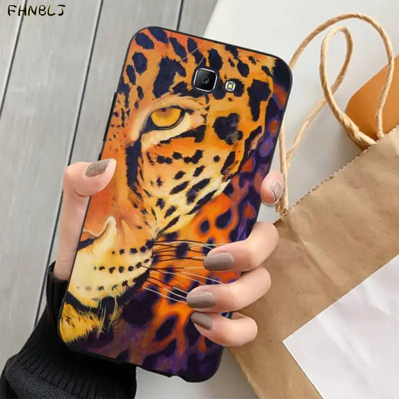 FHNBLJ Тигр Леопардовый принт пантера DIY Роскошный чехол для телефона Samsung J4 PLUS J7PRO J5