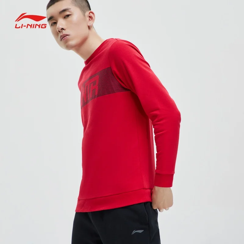 Мужская Спортивная Толстовка Li-Ning для фитнеса из 60% хлопка с подкладкой 40%