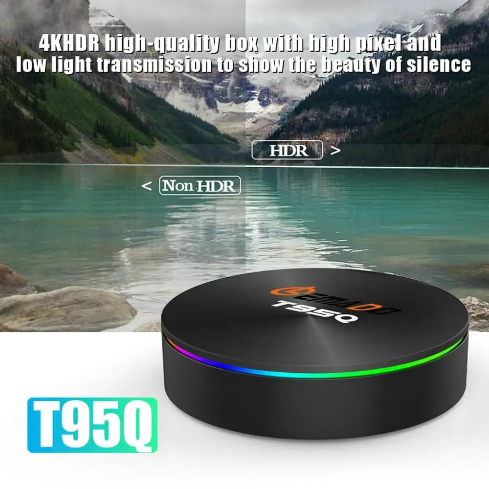LEMADO T95Q ТВ приставка Android 9 0 S905X2 четырехъядерный процессор 4 ГБ ОЗУ 64 Гб ПЗУ 2 4G 5 8G wifi