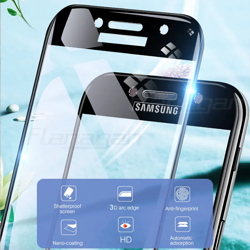 3 шт. закаленное Стекло для samsung Galaxy A7 A9 J6 A6 A8 J4 плюс Экран протектор для samsung A3 A5 A7 Стекло пленка