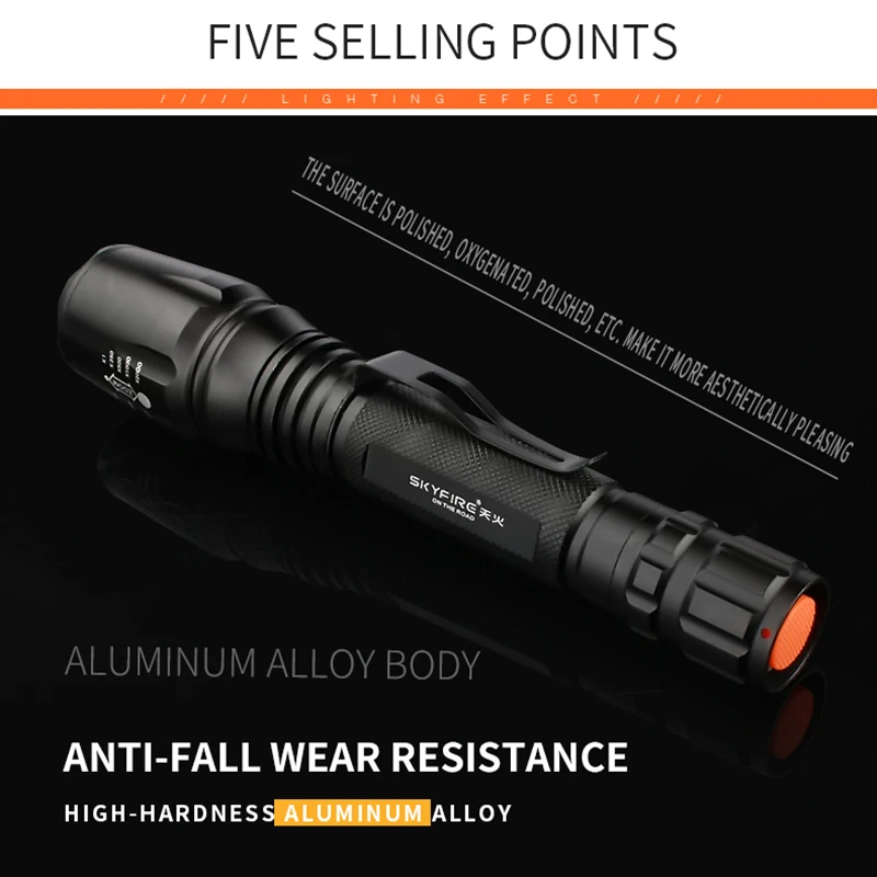 Светодиодный фонарик блики открытый класс телескопический фокус