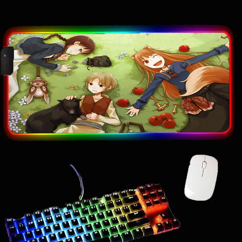 

MRGLZY gaming big mouse pad RGB computer keyboard led home dek mat non-lip carpet xxl 40x90cm