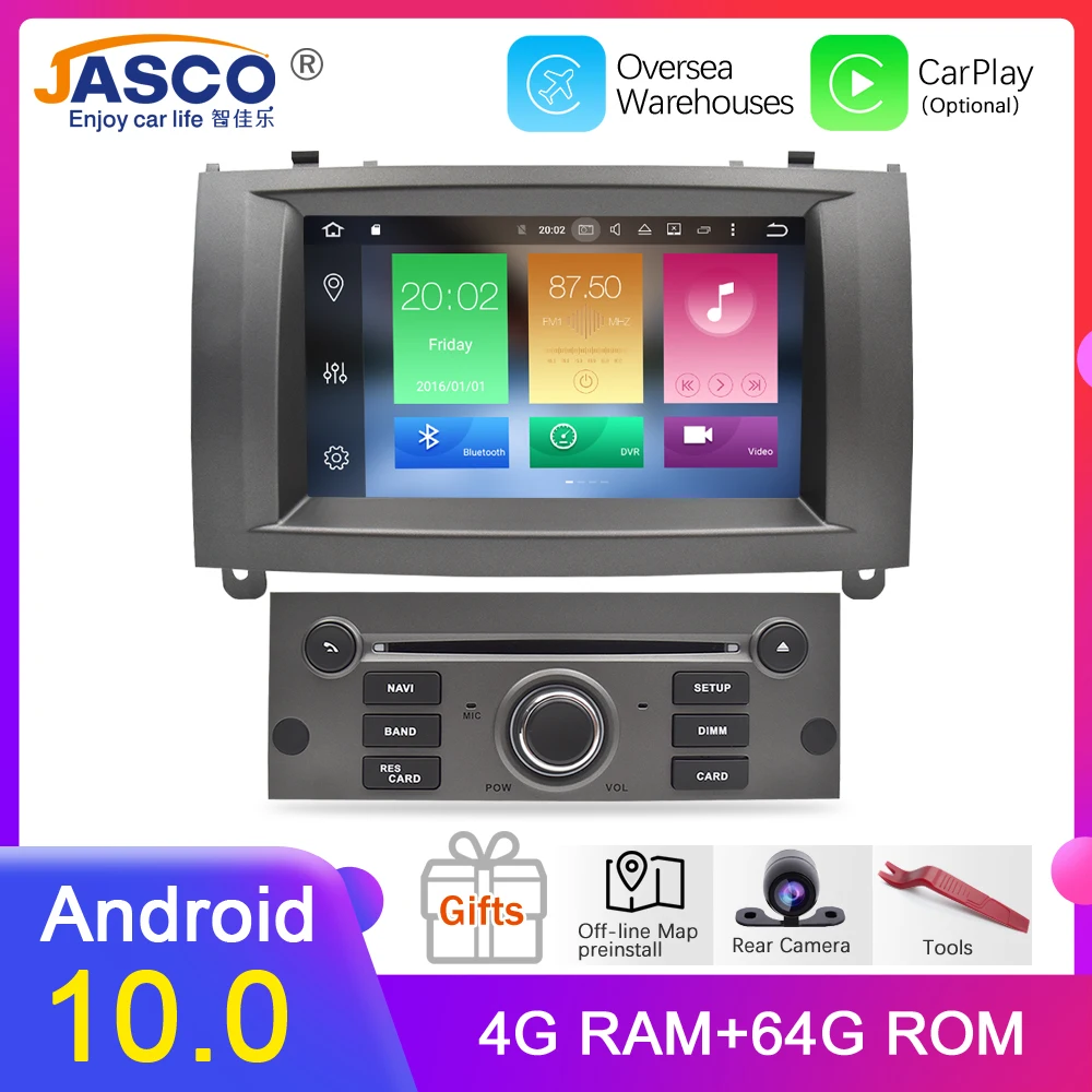 Android 9 0 4G RAM Авто ГЛОНАСС GPS навигация автомобильный DVD стерео головное устройство