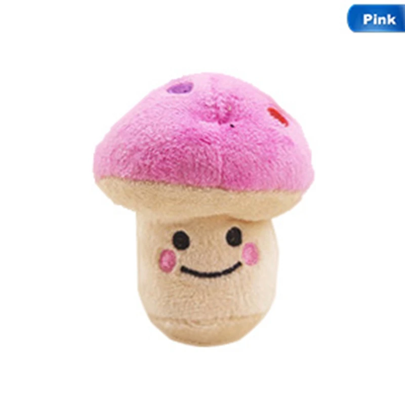 

Plush Sound Cute Squeaking Vegetable Mushroom Design Toys Gift for Children