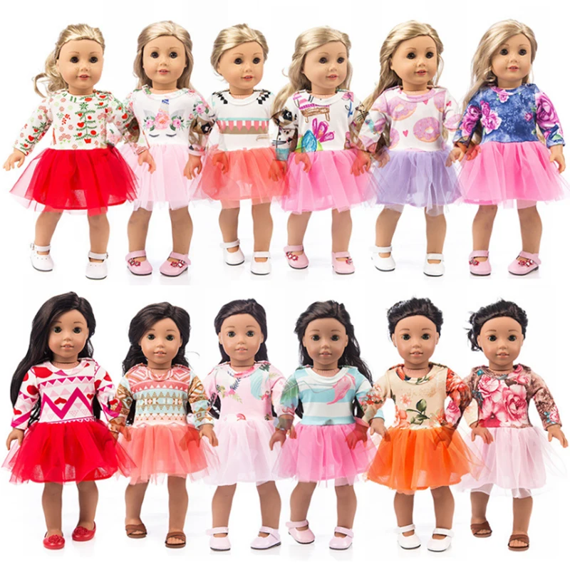 

18-inch Doll Dress-Fashioh Clothes for My Little Baby-18"/43-46cm Life/generation Doll Accessories-new Born Outfit Girls Gifts