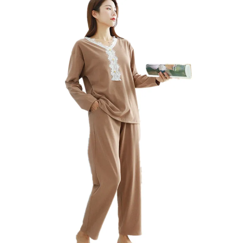 

Winter Women Warm Pajamas Set Female Fall Home Clothes Sleepwear Thick Velvet Home Suit Female Lounge Wear Women Winter Homewear