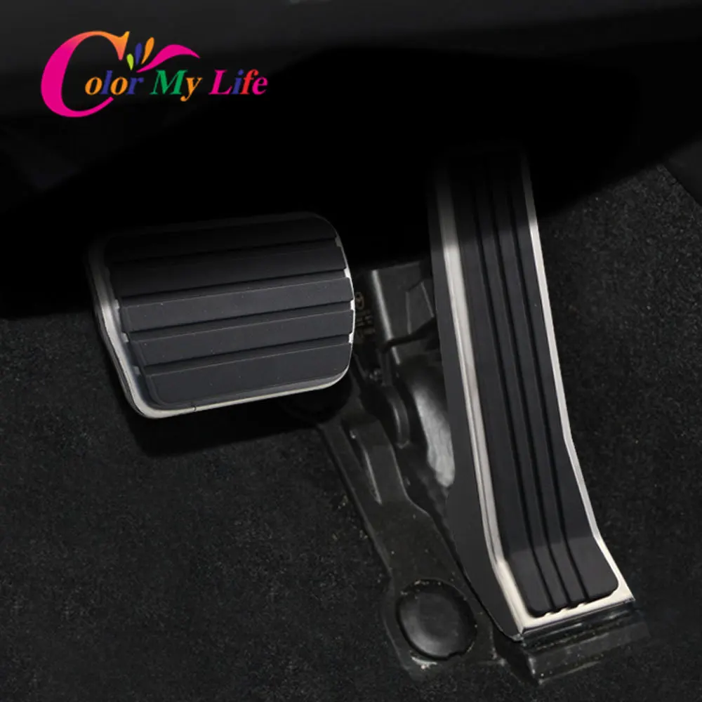 

Color My Life Stainless Steel Car Pedals Pad for Mazda 3 Axela CX-3 CX3 2019 - 2021 Replacement Parts AT Gas Brake Pedal Cover