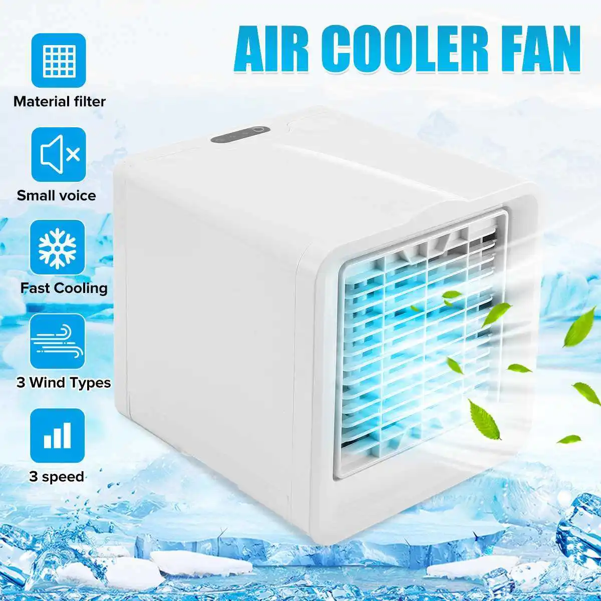 

Mini Air Cooler Air Personal Space Cooler The Quick & Easy Way to Cool Any Space Air Conditioner Air Cooling Fan for Office Room