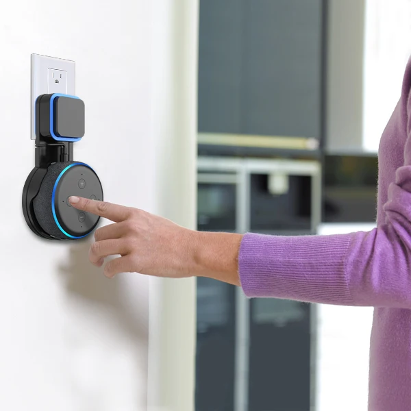 Настенная подставка для розетки бытовая вилка 3-го поколения с держателем кабеля