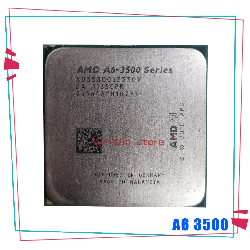 AMD A6 Series 3500 2 1 ГГц комплексный широкополосный канал передачи данных Core Процессор