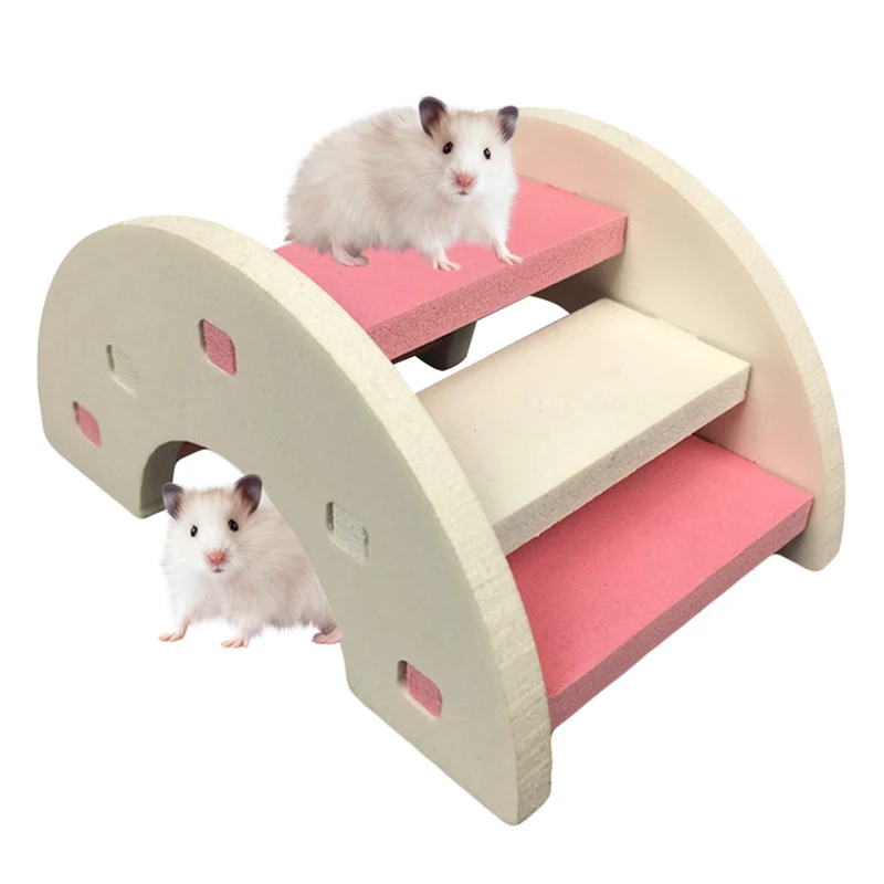 

Pet Hamster Wooden Bridge Hamster Hamster Toy Wooden Bridge Hamster Supplies Wooden Bridge Toy Small Chinchilla Gifts