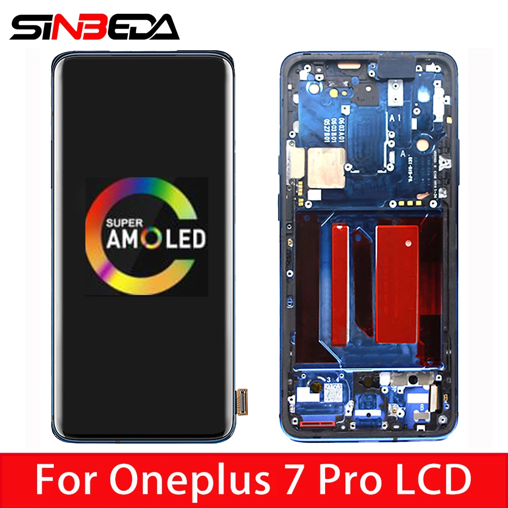 Оригинальный ЖК дисплей 6 67 &quotAMOLED для Oneplus 7 Pro сенсорный экран дигитайзер сборка