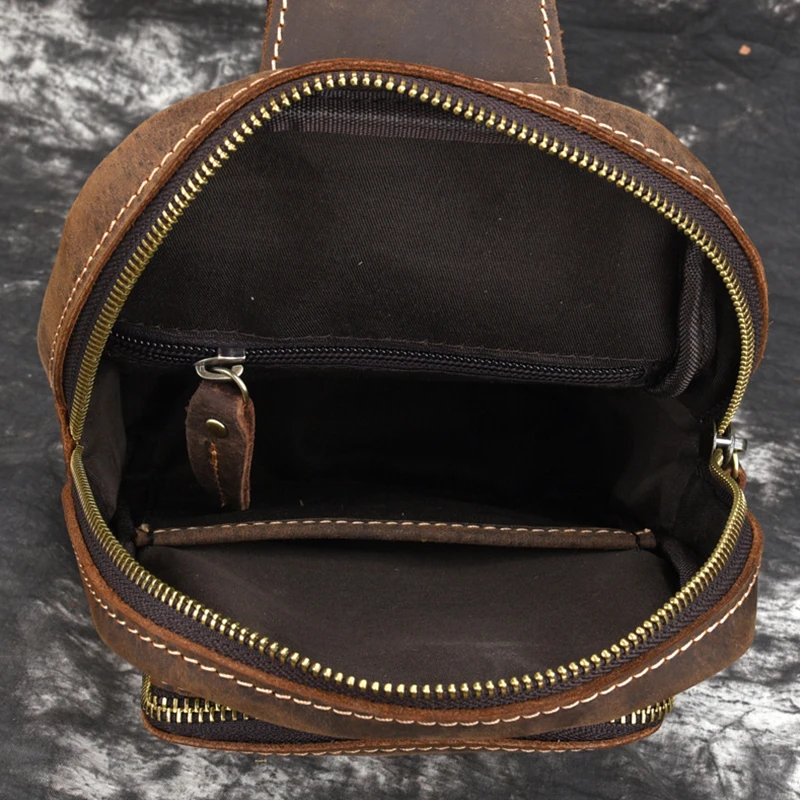 Сумка Кроссбоди Luufan мужская из натуральной кожи однолямочная слинг сумка