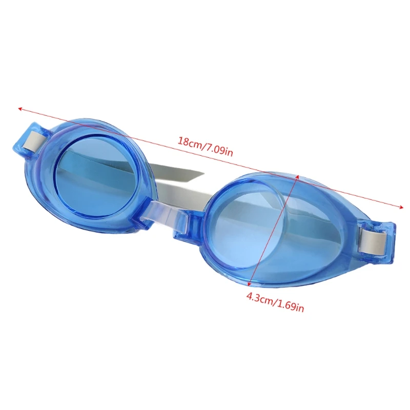 Детские силиконовые водонепроницаемые противотуманные плавательные очки для