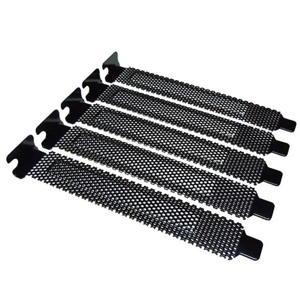 

5Pcs Metal PCI Slot Cover Heat Dissipation Computer Slot Cover Dust Filter Blanking Plate