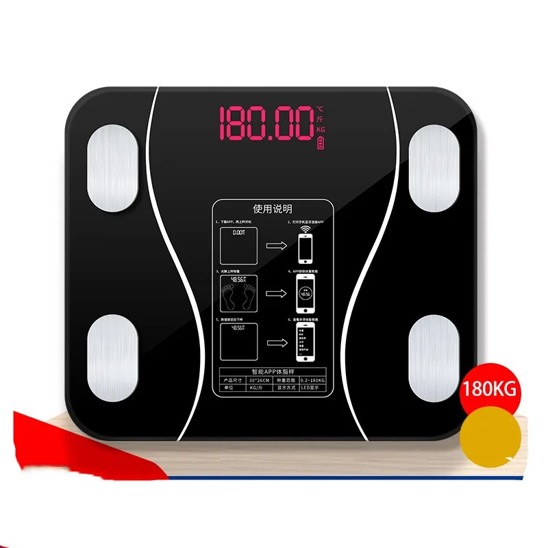 

Lcd Display Body Index Bluetooth Electronic Smart Weighing Scales 180Kg Bathroom Home Body Human Weight Scales Floor