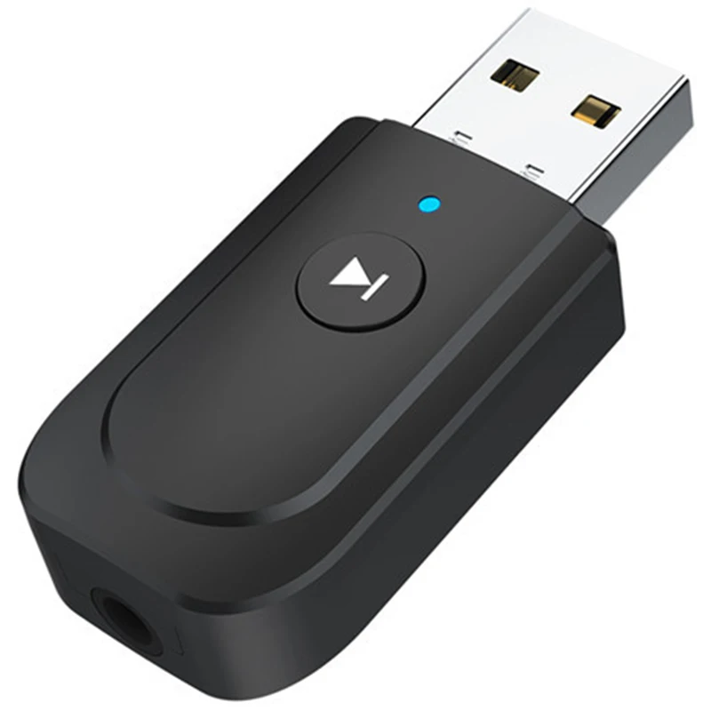 

USB Bluetooth 5,0 адаптер мини 3 в 1 беспроводной музыкальный аудио приемник передатчик 3,5 мм AUX для ТВ ПК наушников автомобиля