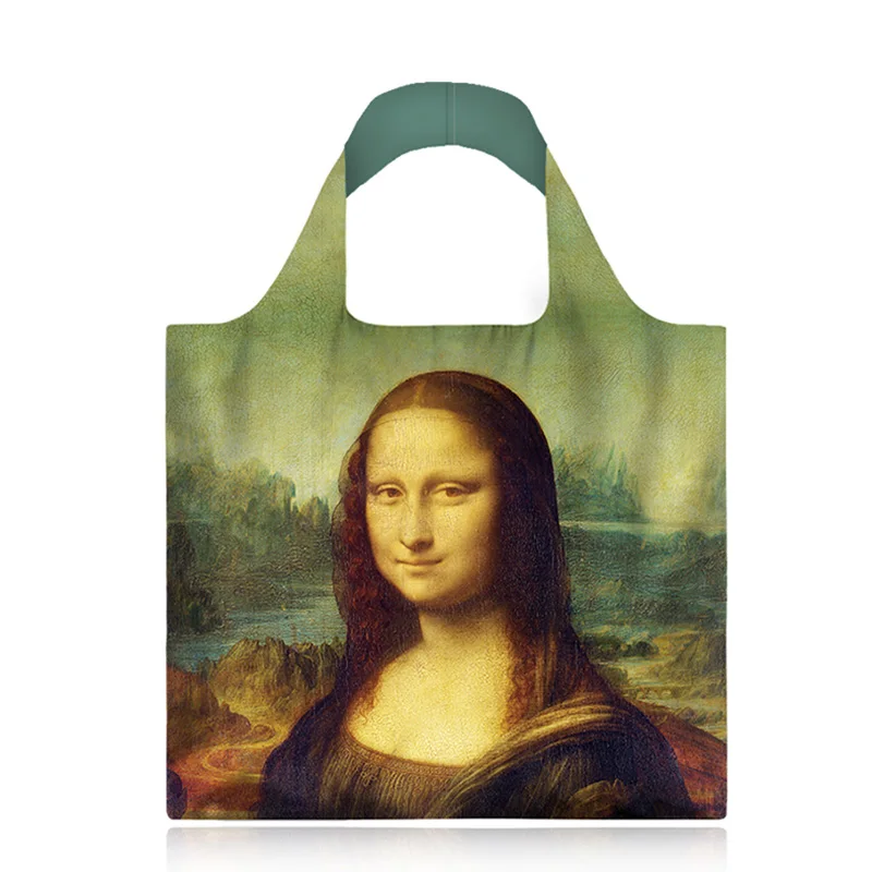Картина маслом тряпичным мешком Водонепроницаемый сумка для покупок женские