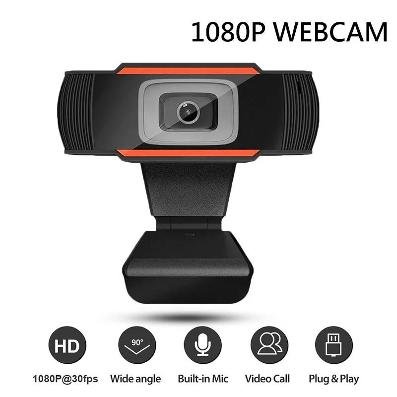 

Webcam 1080P Full HD USB Web Camera With Microphone USB Plug And Play Video Call Web Cam For PC Computer Desktop Gamer Webcast