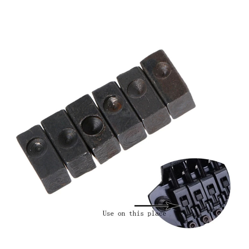 6 pcs elektrische gitarre tremolo brücke sattel klemme locking string einsatz block 24bd free global shipping