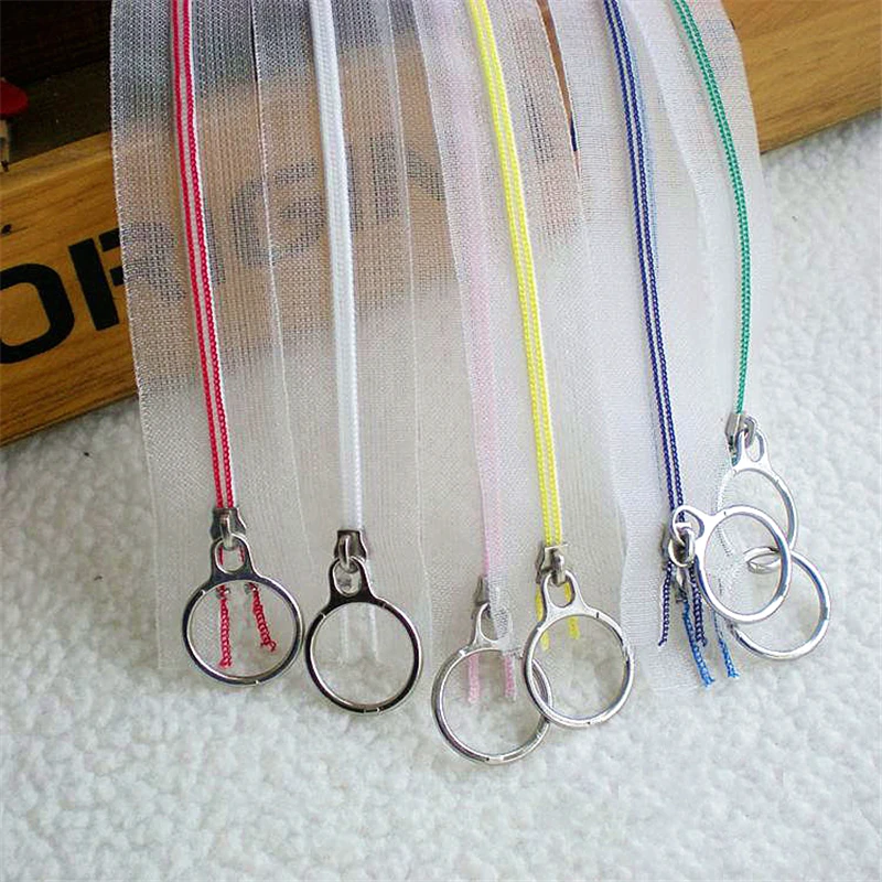 10pcs Meetee 3# 25cm Close-end Zippers Transparent Nylon Coil Zip DIY Tailor Bags Garment Sewing Craft Zipper Accessories A4-3 | Дом и сад