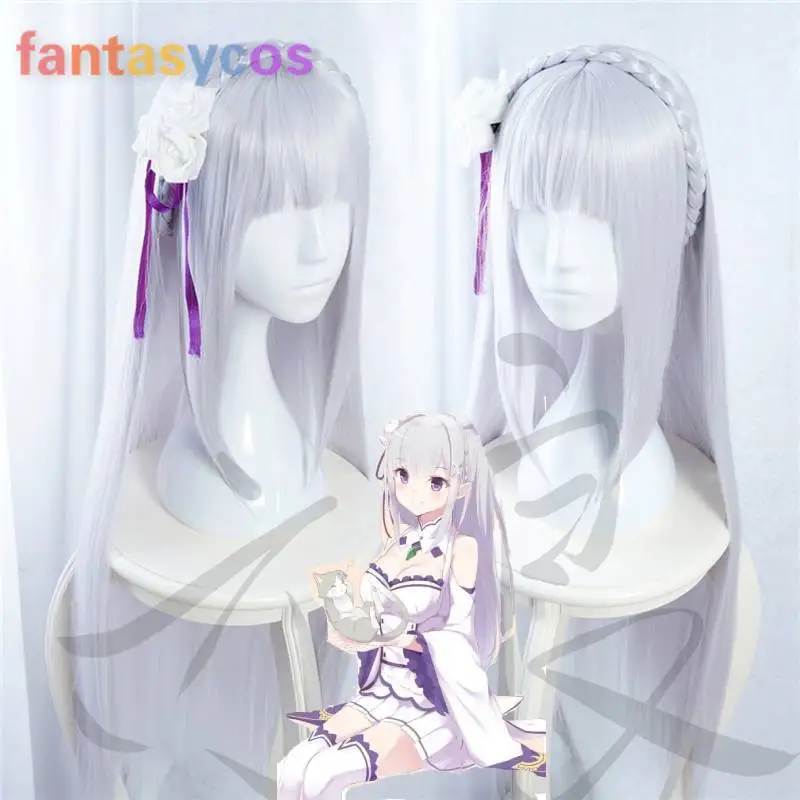 Парик для косплея из аниме Re: жизнь в другом мире термостойкий волос с нулевой