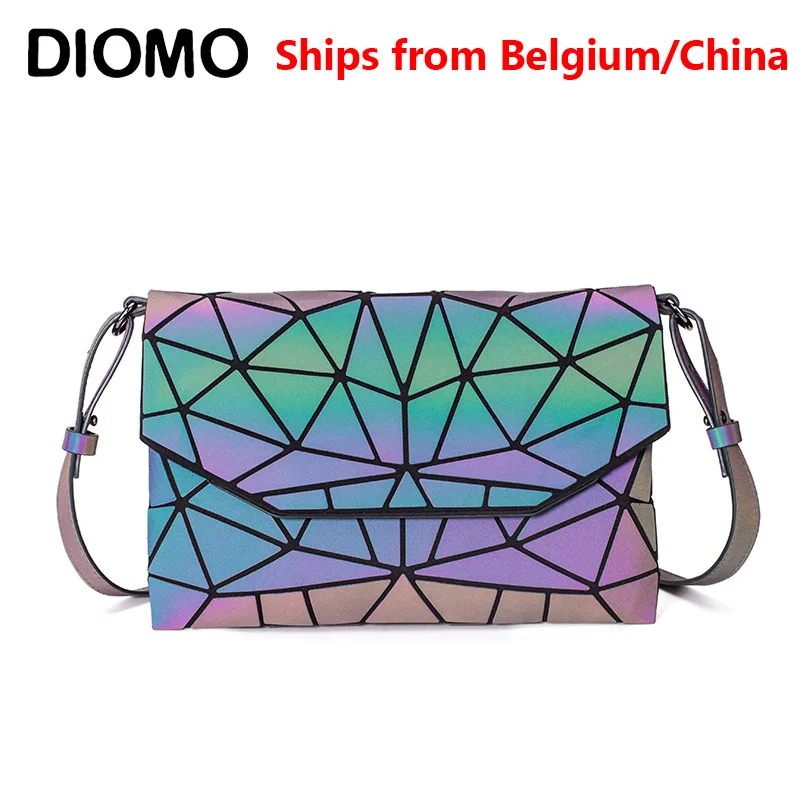Сумка мессенджер DIOMO Женская Светоотражающая маленький саквояж на плечо с