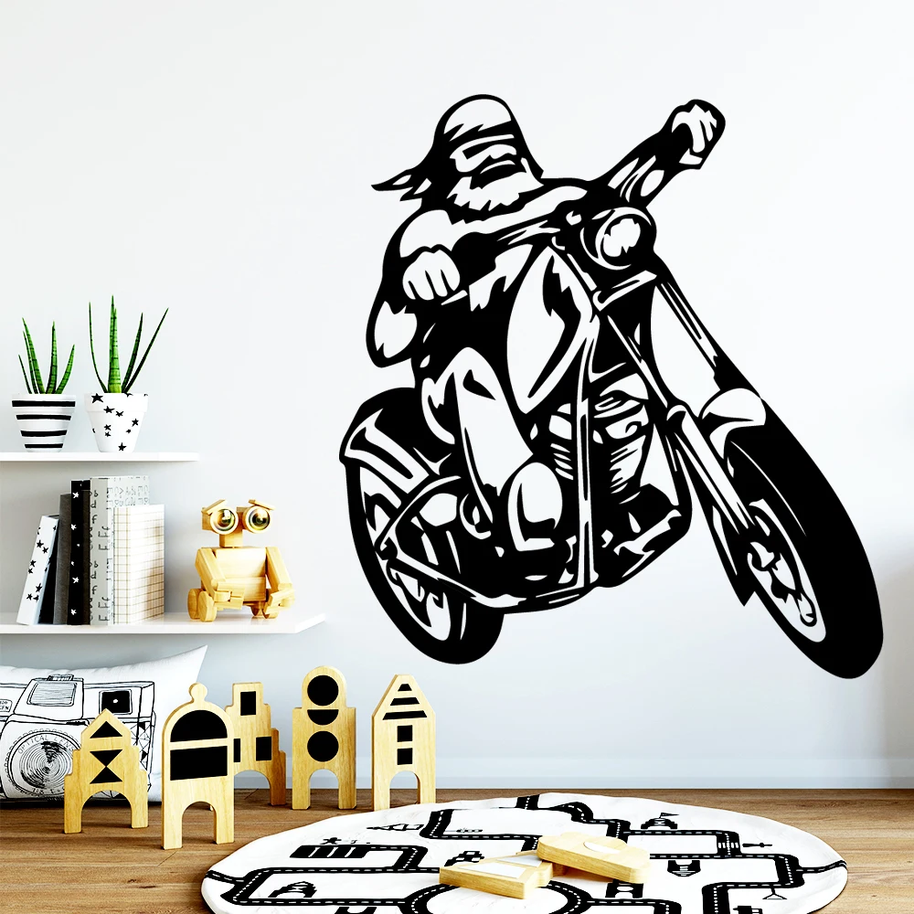 Fashion Motorcycle Wall Sticker Decor Wallsticker For Kids Rooms Decal Stickers Murals Living Room | Дом и сад