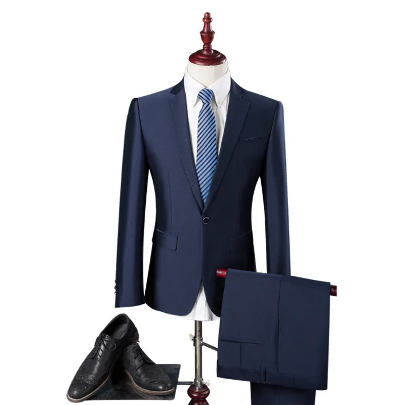 

Cheap men's suit latest slim business formal men's suit two-piece suit (jacket + pants) wedding groom groomsmen dress