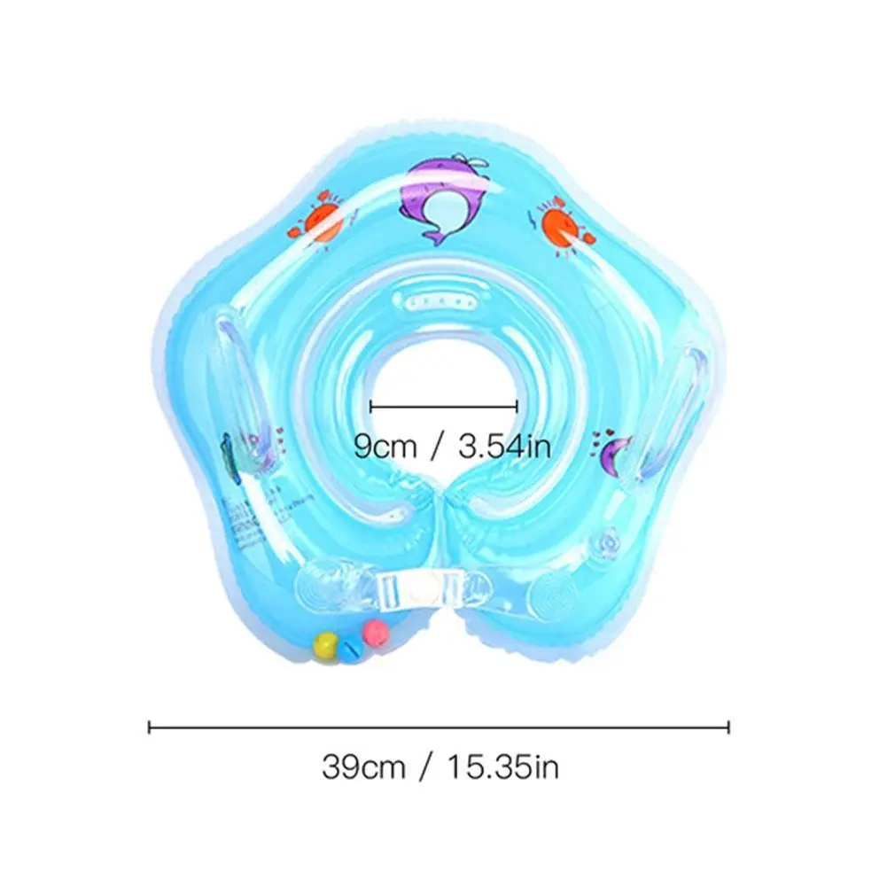 

0-3 Years Baby Swim Ring Neck Tube Ring Safety Infant Neck Float Circle For Kids Swimming Pool Bathing Inflatable Lifebuoy