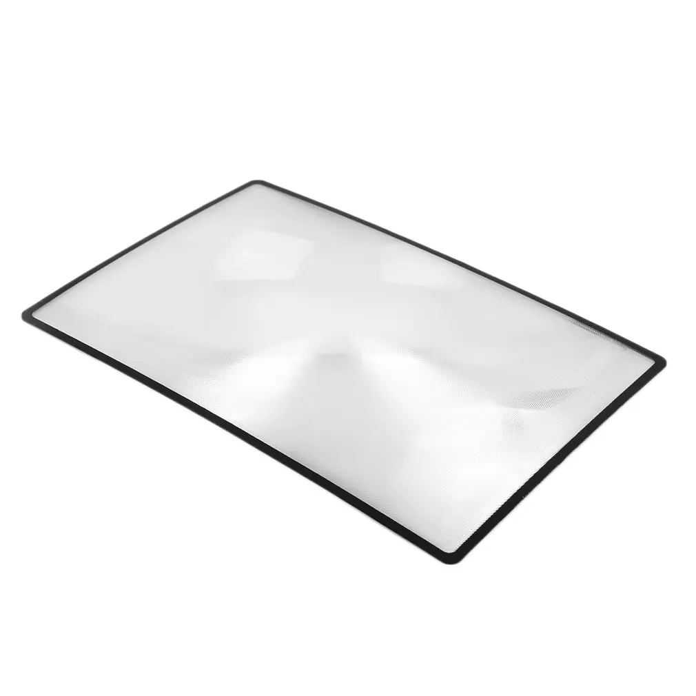 

3X Convinient PVC Magnifier Sheet 180X120mm Book Page Magnifying Glass Portable Reading Magnification Device