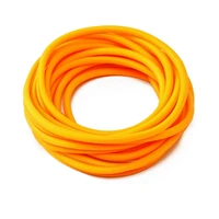 new 3m6m orange hollow pole elastic inner outer diameter 0 7 3 0mm fishing lines retention rope latex tube fishing tackles