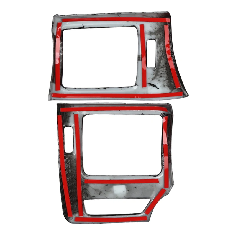 

CITALL 2pcs Car Carbon Fiber Style Interior Side Air Vent Outlet Cover Trim ABS Fit for Toyota 4Runner 2010-2017 2018 2019 2020