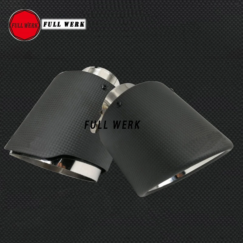 Задний глушитель выхлопной трубы из нержавеющей стали и углеродного волокна