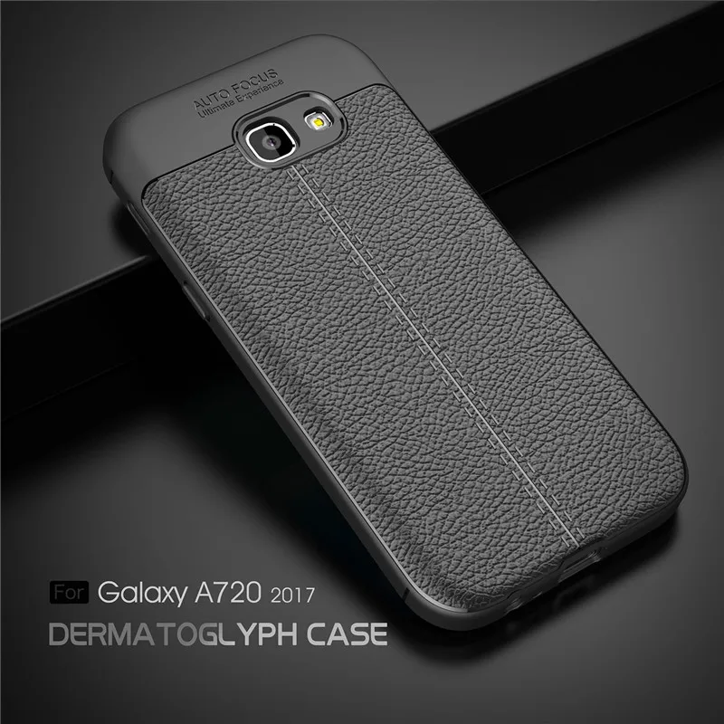 Для Samsung Galaxy A7 2017 силиконовый резиновый чехол для телефона A720 задняя крышка