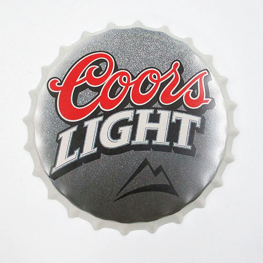 Bottle Cap Metal Tin Signs Plates Beer/Drink/football/Cafe Retro Decoration Wall Art Plaque Vintage Home Decor Poster 35cm