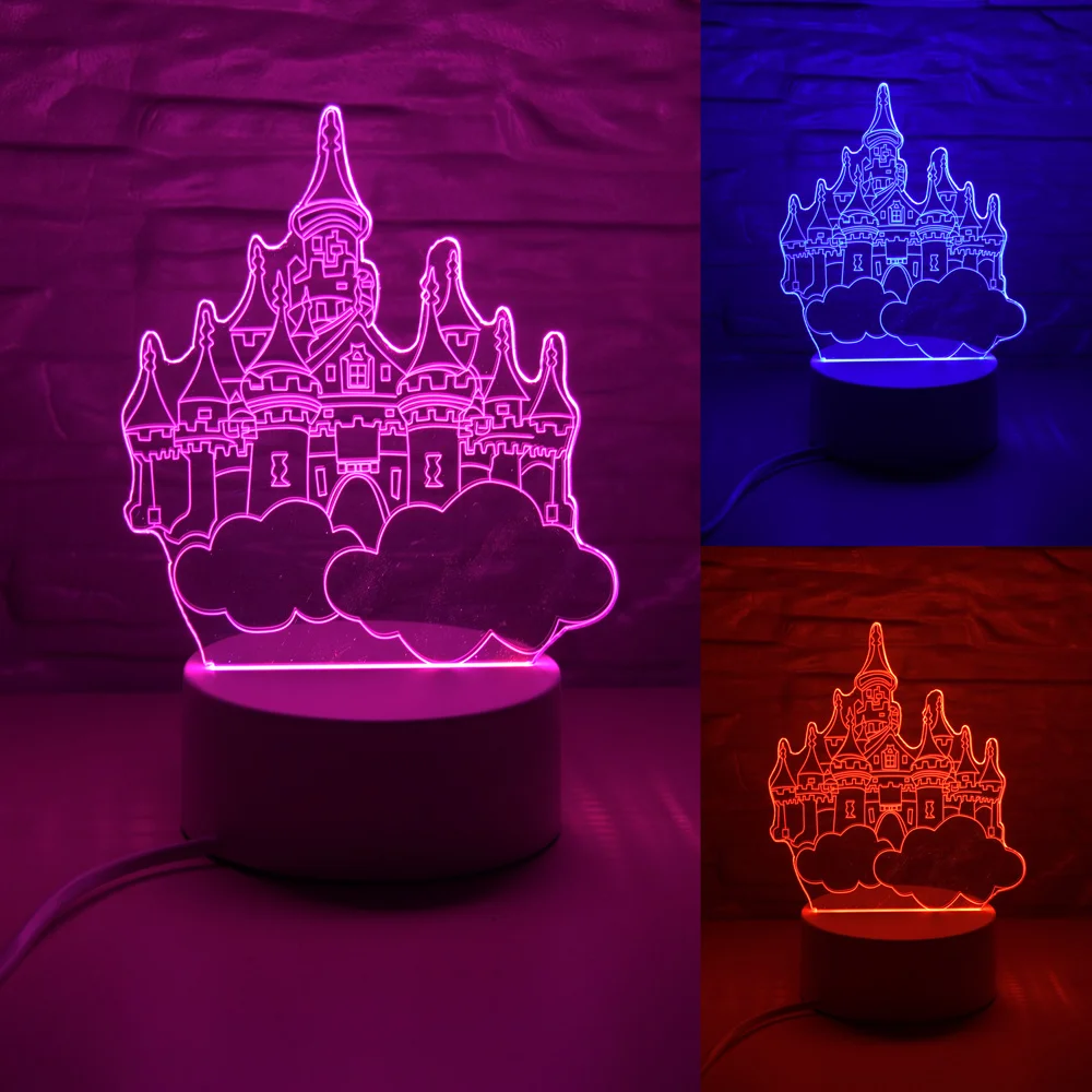 Новейшая креативная Светодиодная лампа 3D светодиодный оригинальная Ночная подсветка Иллюзия Ночная лампа 3D иллюзия настольная лампа для домашнего декоративного света