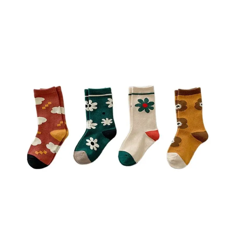 

4 пары, Детские хлопковые носки