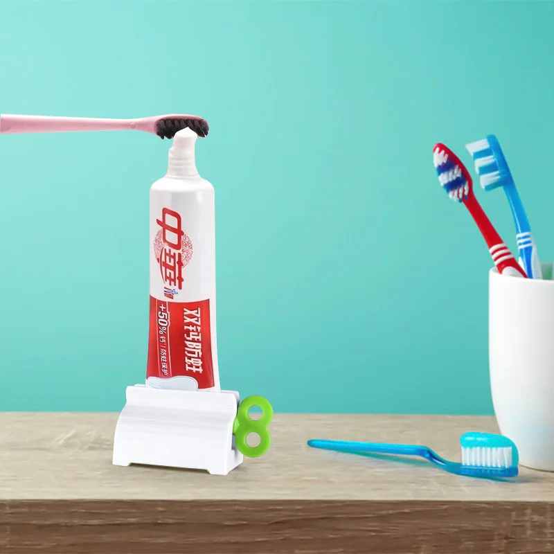 Зеленая зубная паста соковыжималка кронштейн пластиковый креативный рулонный