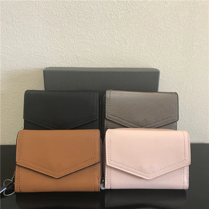 

Wallets for Women 2020 New Women's Bag Solid Color Medium Long Wallet Envelope Medium Long Clip Covered Ms. Ticket Holder