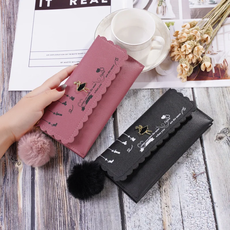 

New Fashion Hasp Long Women Girls Wallets PU Leather Simple Clutch Female Coin Purses Multifunction Money Bag Card Holders